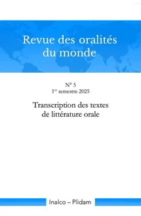 Transcription des textes de littérature orale