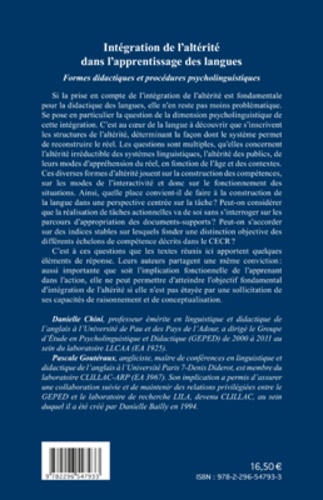 Rives - Cahiers de l'Arc Atlantique N° 3 Intégration de l'altérité dans l'apprentissage des langues. Formes didactiques et procédures psycholinguistiques