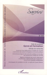 Solveig Fernagu-Oudet - Savoirs N° 22, 2010 : Genre et formation.