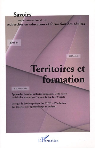 Savoirs N° 9, 2005 Territoires et formation