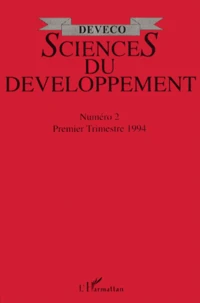 Sciences du développement N° 2, Premier trimestre 1994