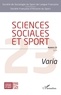 Doriane Gomet - Sciences Sociales et Sport N° 23, janvier 2024 : Varia.
