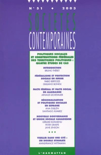 Politiques sociales et constructions fédérales des territoires politiques : quatre études de cas