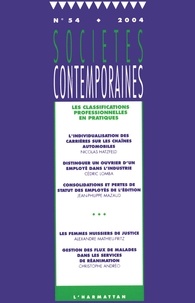 Cédric Lomba - Sociétés contemporaines N° 54/2004 : Les classifications professionnelles en pratiques.