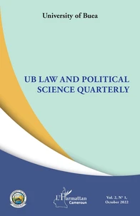 UB Law and Political Science Quarterly Volume 2 N° 1, october 2022