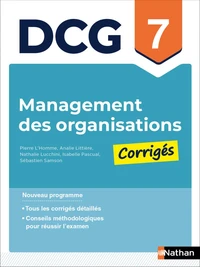 Management des organisations - DCG - Épreuve 7 - Corrigés des applications