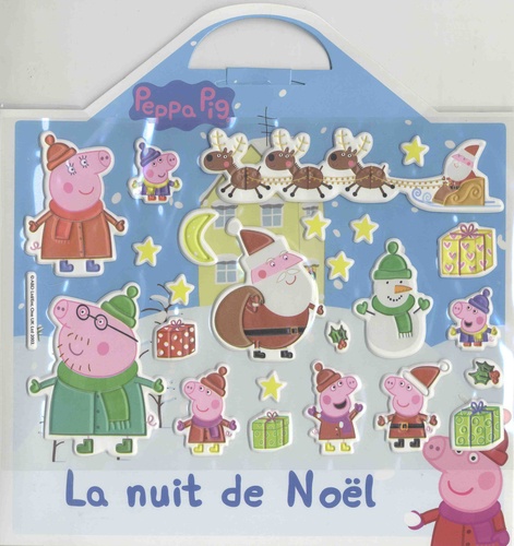  L'imprévu - Peppa Pig - La nuit de Noël - Avec 20 stickers mousse repositionnables et 1 grand décor.