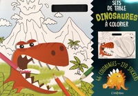  L'imprévu - Sets de table Dinosaures à colorier - Avec 270 stickers.