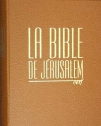  Ecole biblique de Jérusalem - La Bible De Jerusalem. Major Cuir Havane.