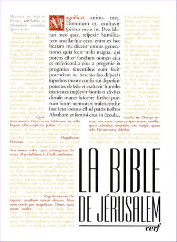  Ecole biblique de Jérusalem - La Bible De Jerusalem. Travail.