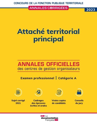  La Documentation Française - Attaché territorial principal - Examen professionnel Catégorie A.
