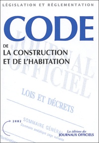  La Documentation Française - Code de la construction et de l'habitation.