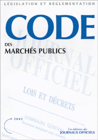  La Documentation Française - Code des marchés publics.