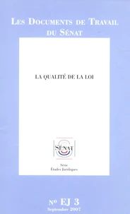 Les documents de travail du Sénat