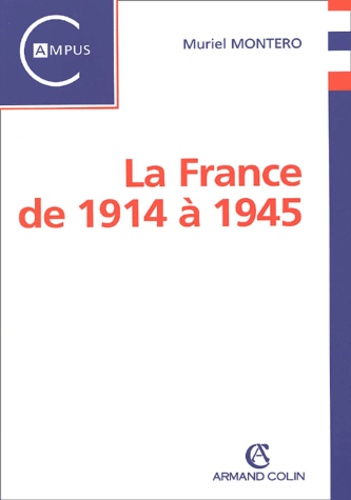 La France de 1914 à 1945 - Occasion