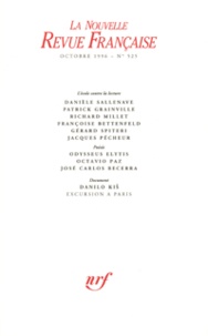  Gallimard - La Nouvelle Revue Française N°525, octobre 1996 : .