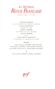 La Nouvelle Revue Française N°543 (avril 1998)