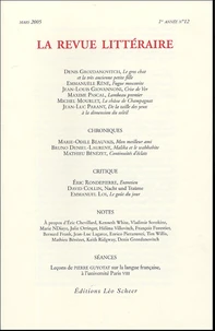 La Revue littéraire N° 12, mars 2005