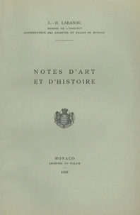 Notes d'art et d'histoire