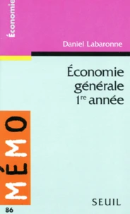 Économie générale, 1re année