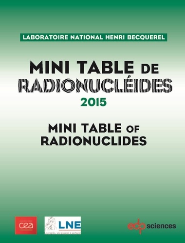 Mini table de radionucléides  Edition 2015