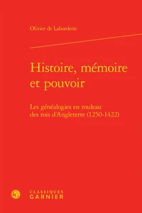 Histoire, mémoire et pouvoir