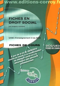 Droit social UE 3 du DCG