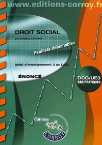 Droit social UE 3 du DCG