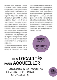 Des localités pour accueillir