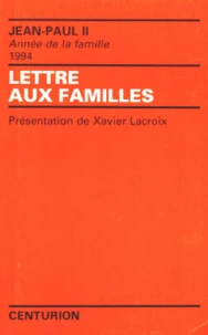 Lettre aux familles