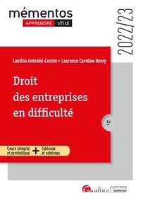 Laetitia Antonini-Cochin et Laurence-Caroline Henry - Droit des entreprises en difficulté.