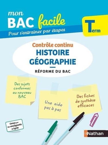 Histoire Géographie Tle. Contrôle continu  Edition 2020