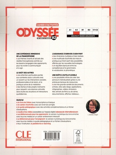 Cahier d'activités Odyssée A2. Méthode de français