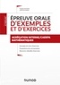Laëtitia Elineau et Hassina Ketrane - Epreuve orale d'exemples et d'exercices - Agrégation interne/CAERPA mathématiques.