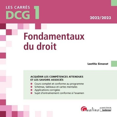Fondamentaux du droit DCG 1  Edition 2022-2023