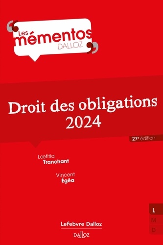 Droit des obligations  Edition 2024