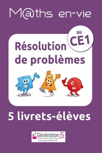 Laëtitia Vautrin et Fabienne Straniero - Résolution de problèmes au CE1 M@ths en-vie - 5 livrets-élèves.