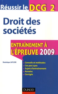 Réussir le DCG 2 Droit des sociétés