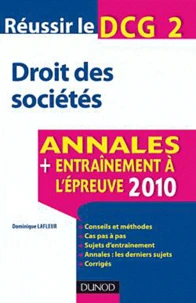 Réussir le DCG 2 Droit des sociétés
