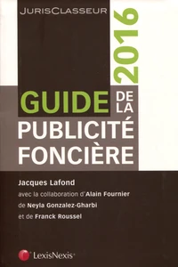 Guide de la publicité foncière