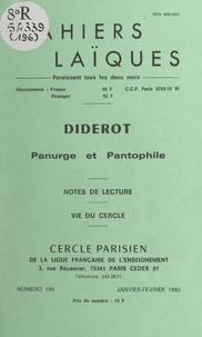 Diderot, panurge et pantophile