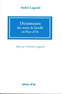 Dictionnaire des noms de famille en Pays d'Oc
