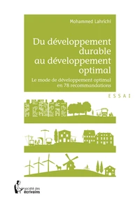 Du développement durable au développement optimal