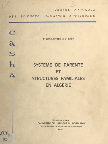 Système de parenté et structures familiales en Algérie