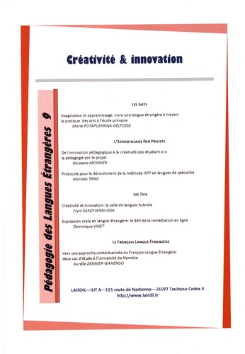 Nicole Décuré - Pédagogie des langues étrangères N° 9 : Créativité et innovation.