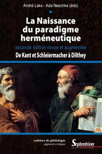 La naissance du paradigme herméneutique