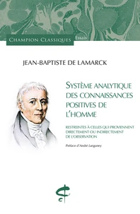 Système analytique des connaissances positives de l'homme