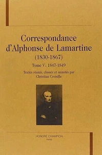 Correspondance d'Alphonse de Lamartine (1830-1867)