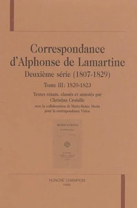 Correspondance d'Alphonse de Lamartine deuxième série (1807-1829)