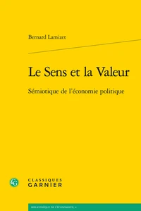 Le Sens et la Valeur